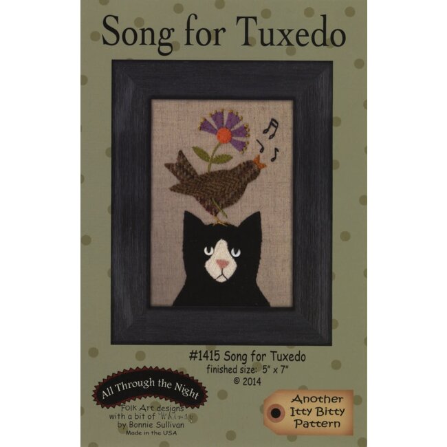 Song for Tuxedo Wool Applique Pattern