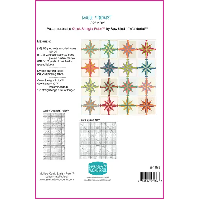 Double Starburst Quilt Pattern