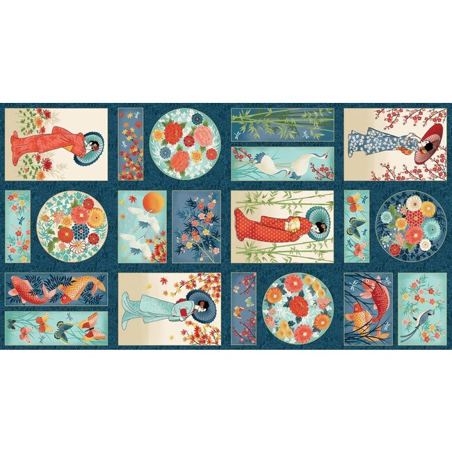 Michiko Michiko Panel, Multi, MK2337-1, $12/panel