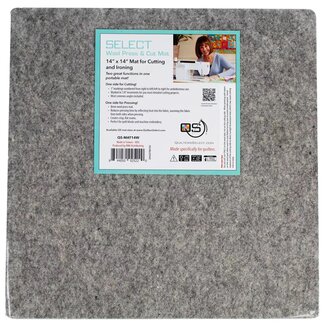 Quilters Select Double-Sided Wool Press & Cut Mat  - 14"x14"