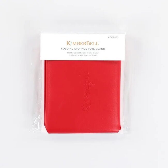 Folding Storage Tote- Red