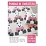 Pandas in Sweaters Pattern 66in x 72in
