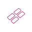 Four Tula Pink 1-1/2in Rectangle Rings