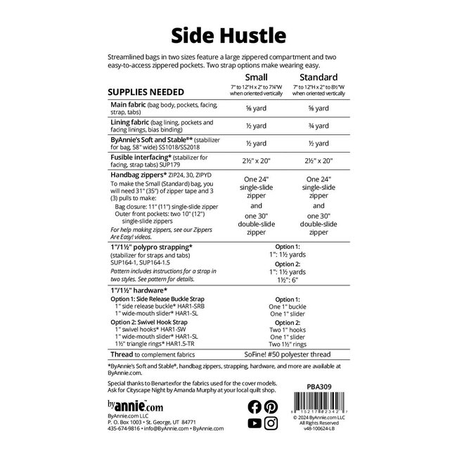 Side Hustle Crossbody/sling Bag Pattern