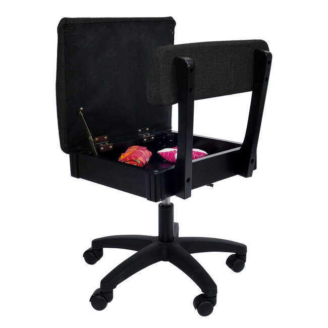 Hydraulic Sewing Chair - Baroness Black