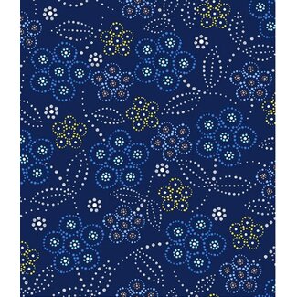 Windham Fabrics Full Moon Rising Allover by Betty Albert, Blue, $0.20 per cm or $20/m
