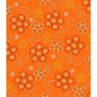Windham Fabrics Full Moon Rising Allover by Betty Albert, Orange, $0.20 per cm or $20/m