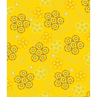 Windham Fabrics Full Moon Rising Allover by Betty Albert, Yellow, $0.20 per cm or $20/m