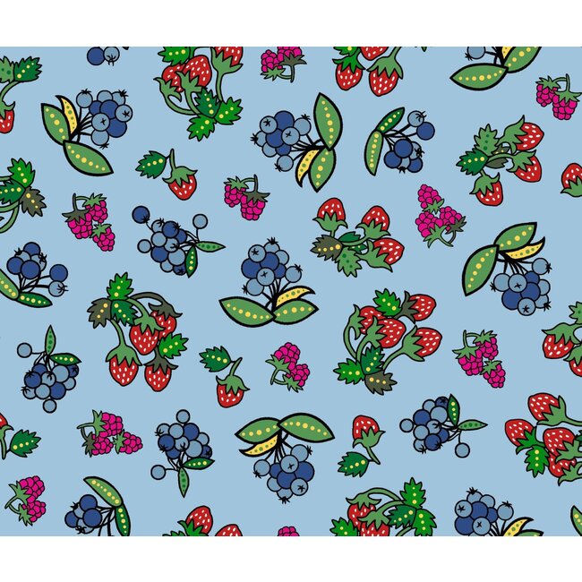 Tree of Life by Donna The Strange, Berries, Blue, $0.20 per cm or $20/m