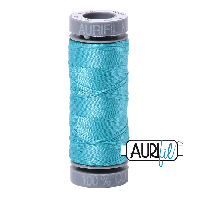 28 wt cotton 5005 Bright Turquoise small spool