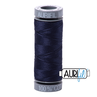 AURIFIL 28 wt cotton 2785 Very Dark Navy small spool