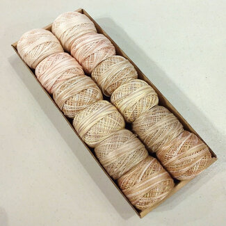 Valdani Perle Cotton Size 12 Collection: Two in Beige
