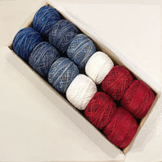 Perle Cotton Size 12 Collection: Two Flags