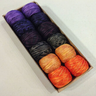 Valdani Perle Cotton Size 12 Collection: Two at Halloween