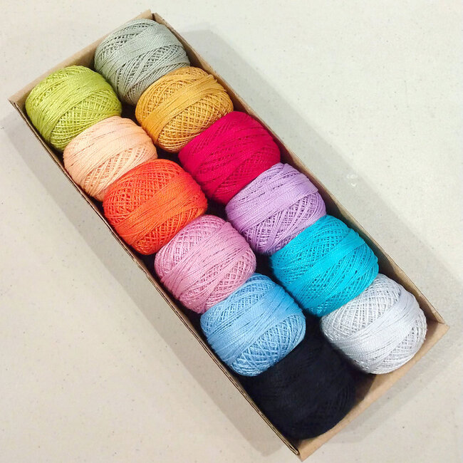 Perle Cotton Size 12 Collection: Orange Dot Quilts