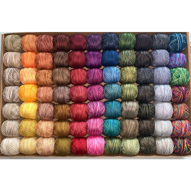 Perle Cotton Size 12 Collection: Variegates 77 Beautiful Color Pack