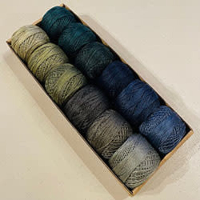 Perle Cotton Size 8 Collection: As Time Goes By Set 3, Hand Dyed Solids