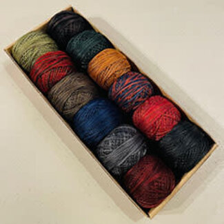 Valdani Perle Cotton Size 8 Collection: Country Lights Set 1, darker shades