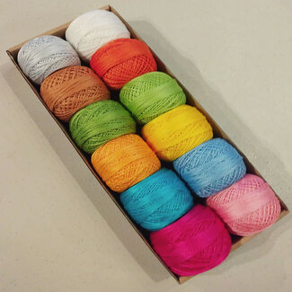 Valdani Perle Cotton Size 8 Collection: Color Me Summer