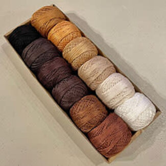 Valdani Perle Cotton Size 5 Collection: Delicious! Chocolate