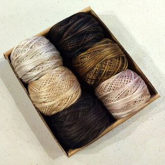 Valdani Perle Cotton Size 8 Collection: Essential Neutrals