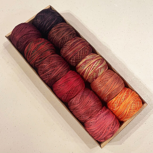Perle Cotton Size 8 Collection: Fire Balls