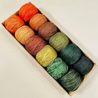Valdani Perle Cotton Size 8 Collection: ACCENTS 2- Quiet Autumn