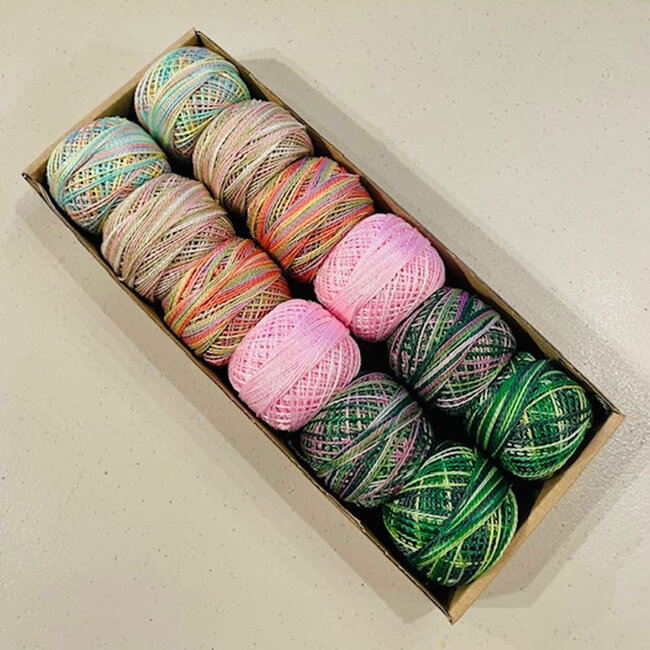 Perle Cotton Size 12 Collection: Two in the Garden