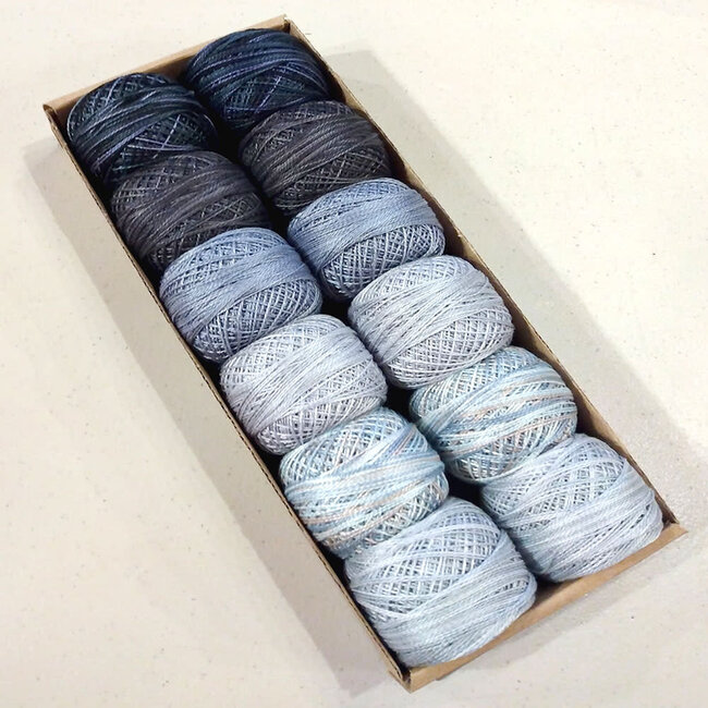 Perle Cotton Size 12 Collection: Two Stormy Clouds