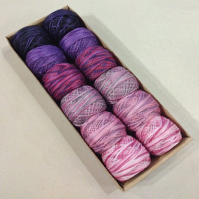 Perle Cotton Size 8 Collection: Two Violets