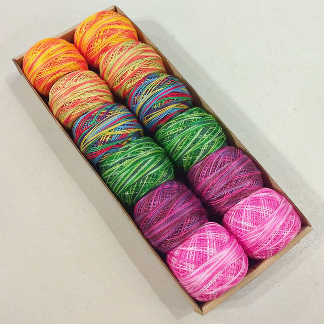 Perle Cotton Size 5 Collection: Two Vibrants