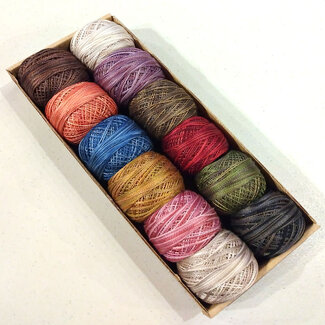 Valdani Perle Cotton Size 5 Collection: Vintage Hues Sampler