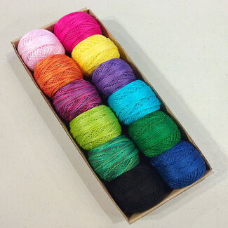 Valdani Perle Cotton Size 8 Collection: Whistlepig Palette