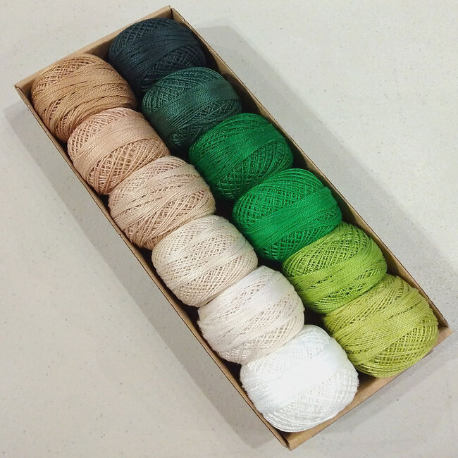 Perle Cotton Size 5 Collection: Set 3 Solid Shades