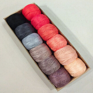 Valdani Perle Cotton Size 5 Collection: Set 4 Solid Shades