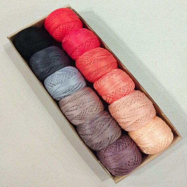 Perle Cotton Size 5 Collection: Set 4 Solid Shades