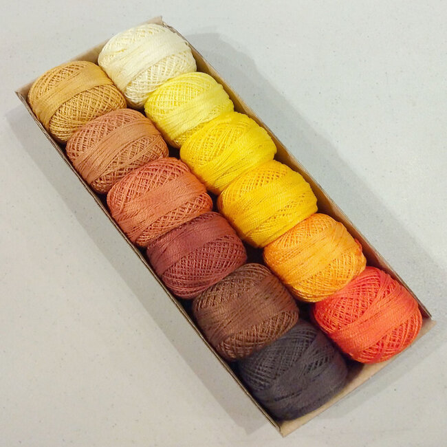 Perle Cotton Size 8 Collection: Set 2 Solid Shades