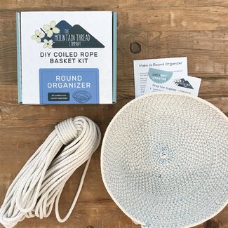 Mountain Thread Company Coiled Rope Basket Kit - Round Organizer
