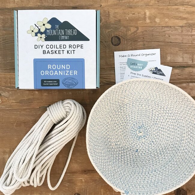 Coiled Rope Basket Kit - Round Organizer