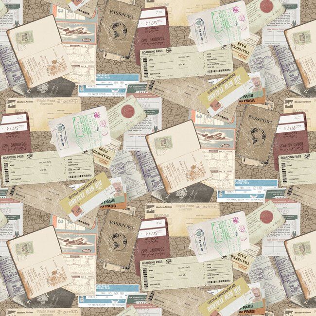 Explore Digital Collage, Y4299-62 Taupe, $0.20 per cm or $20/m