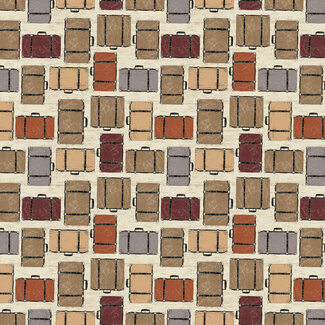 Clothworks Explore Digital Luggage, Y4300-11 Light Khaki, $0.20 per cm or $20/m