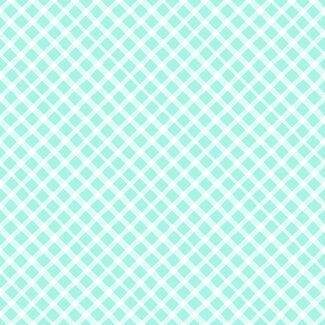 Clothworks Love is in the Air Diagonal Plaid, Y4293-103 Light Teal, $0.20 per cm or $20/m