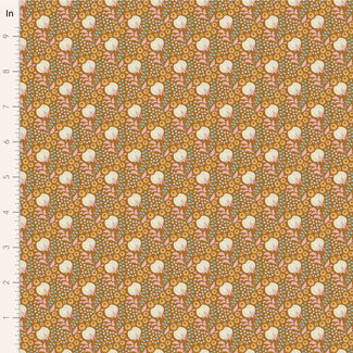 Tilda Sanctuary, Cottonfield, Ochre $0.22/cm or $22/m