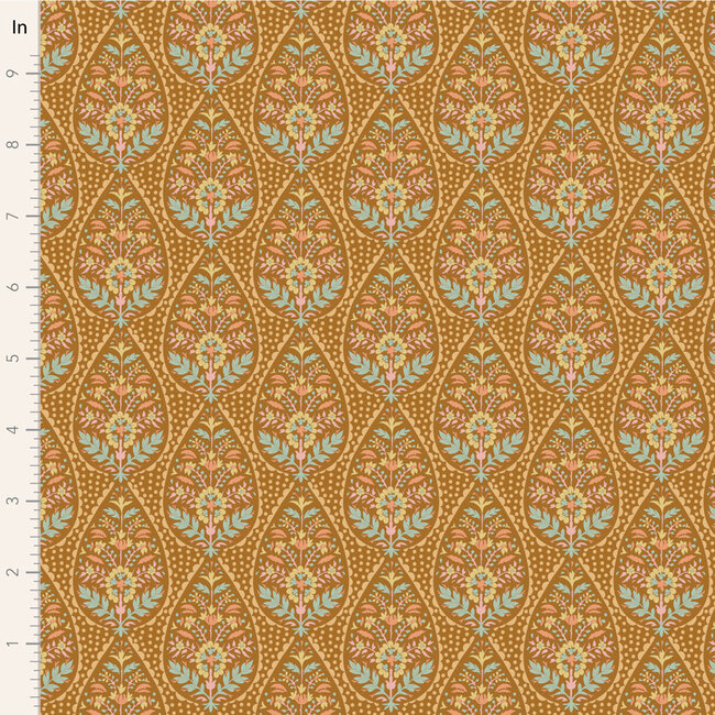 Sanctuary, Adina, Ochre $0.22/cm or $22/m