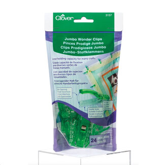 Clover WONDER CLIPS JUMBO 24 PIECES