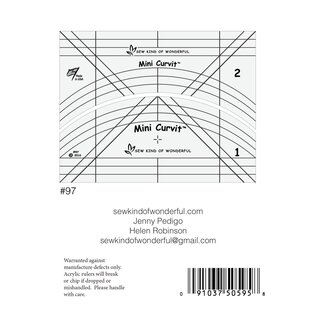 Sew Kind of Wonderful Mini Curvit Ruler for Longarm Quilting