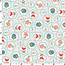 Vintage Flora, Honeycomb Flower, Grey (MAS10332-K) $0.22 per cm or $22/m