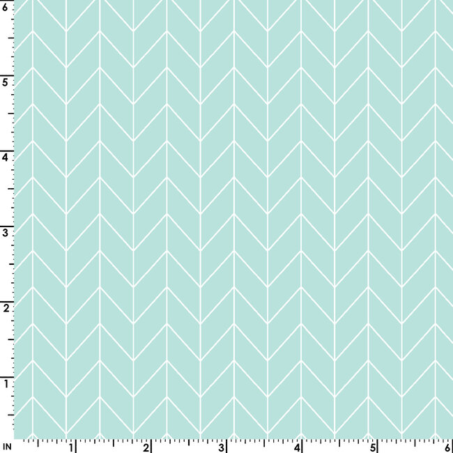 Vintage Flora, Chevron, Aqua (MAS10337-Q) $0.22 per cm or $22/m