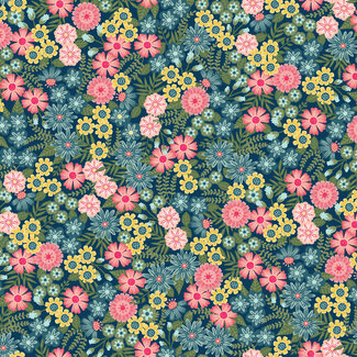 Maywood Vintage Flora, Ground Cover Floral, Dark Blue (MAS10333-N) $0.22 per cm or $22/m