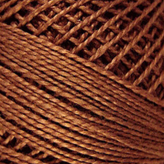 Valdani Perle Cotton Size 8, Solids: 164 - Red Brown